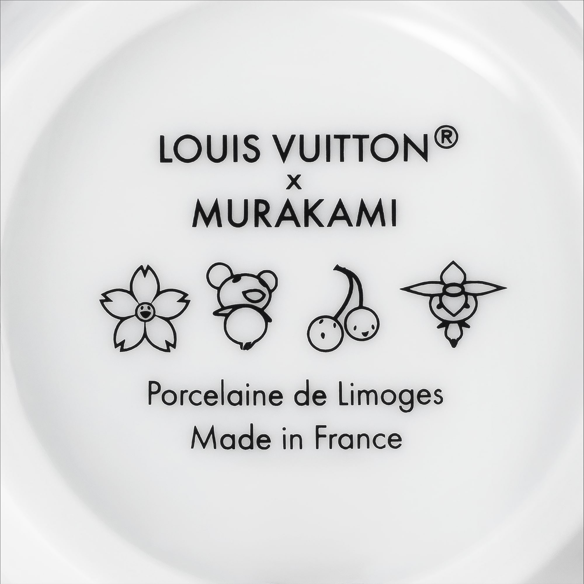 LV x TM Set of 2 Coffee Cups and Saucers Monogram Cerises - Trunks
